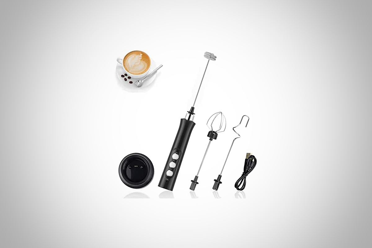 Mousseur à Lait électrique Morpilot - Pour Café Latte, Cappuccino Maison Facile