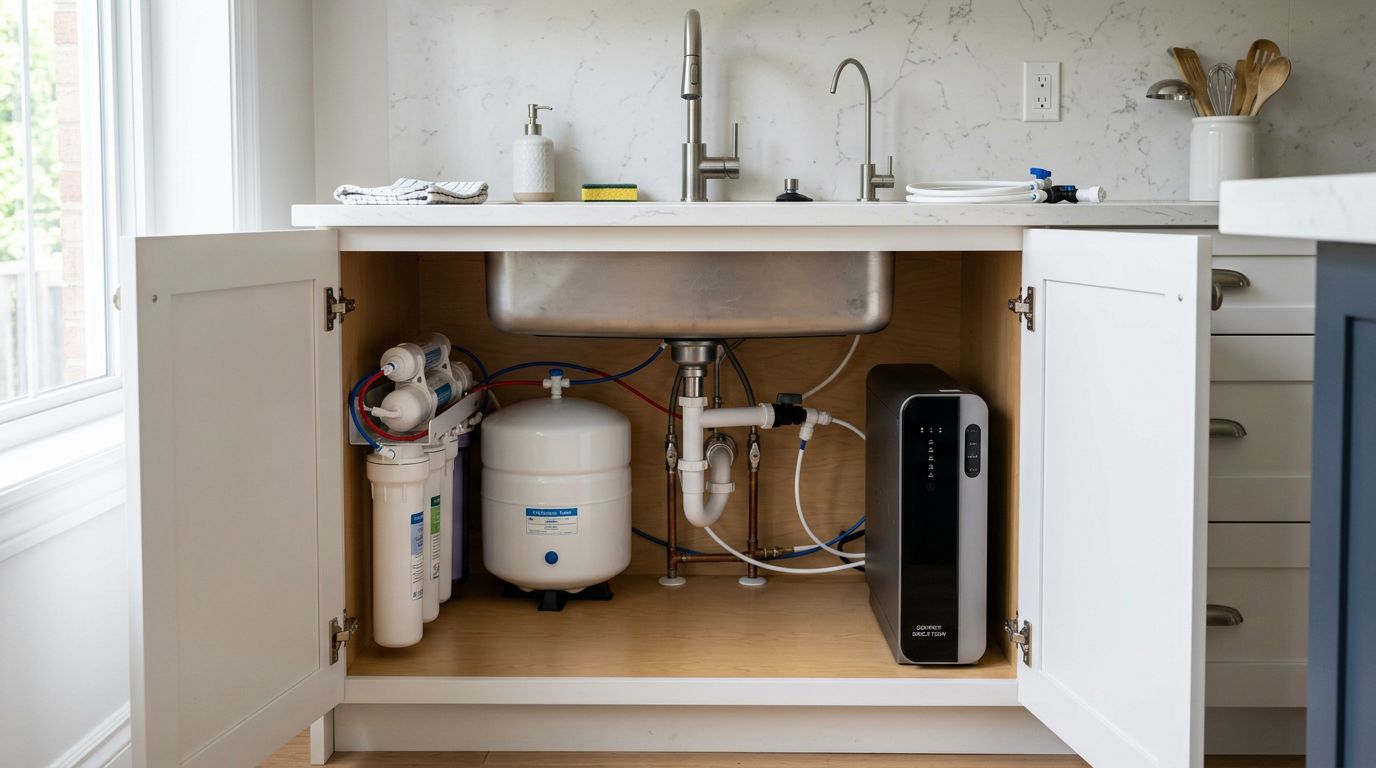 Comparaison entre osmoseur avec réservoir et osmoseur à flux direct