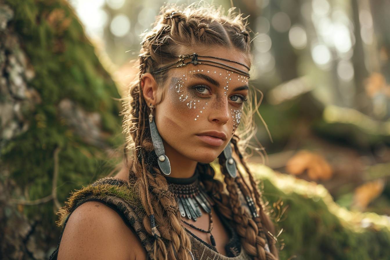 maquillage viking femme