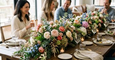 Art floral centre de table allongé : le secret des belles tables