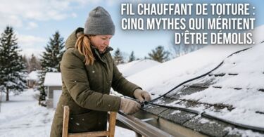 Fil chauffant de toiture : cinq mythes qui méritent d'être démolis