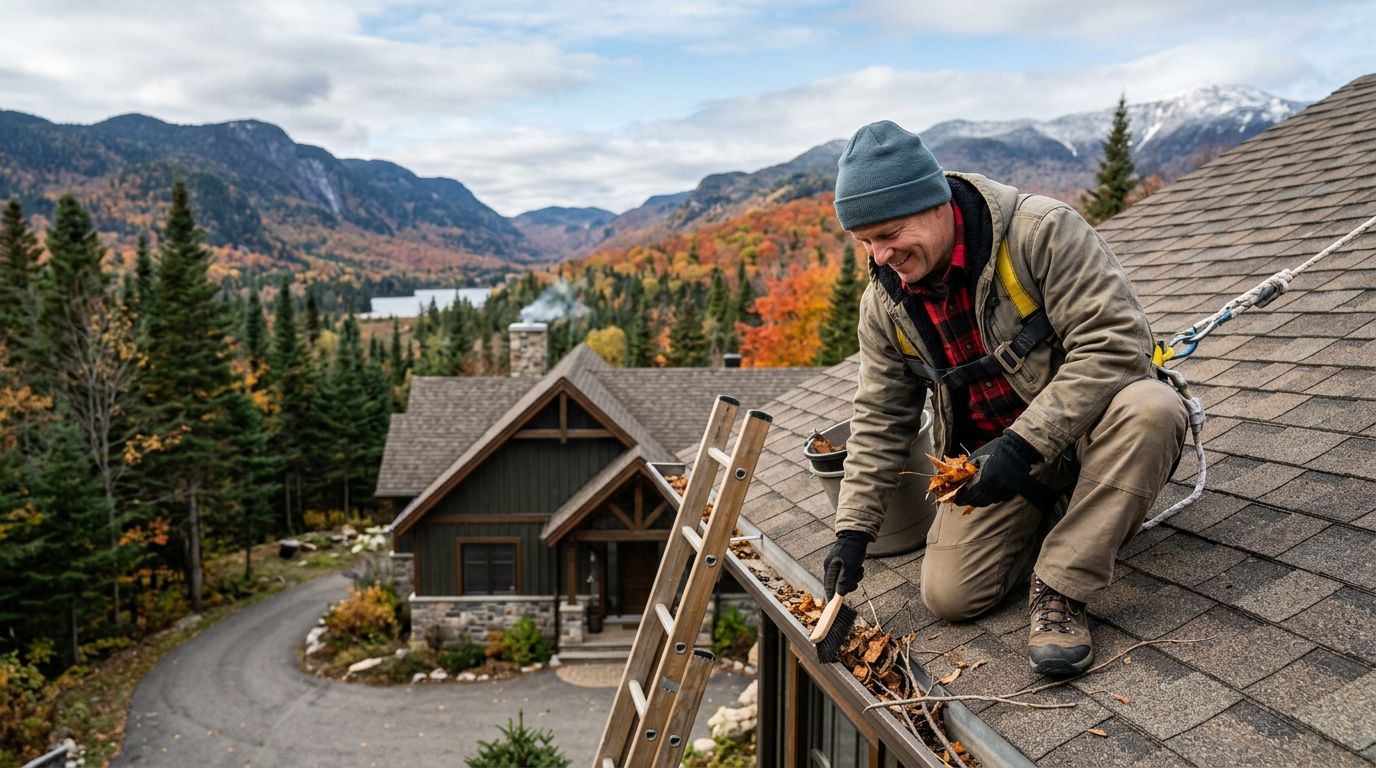 Préparer sa toiture pour l’hiver dans les Laurentides