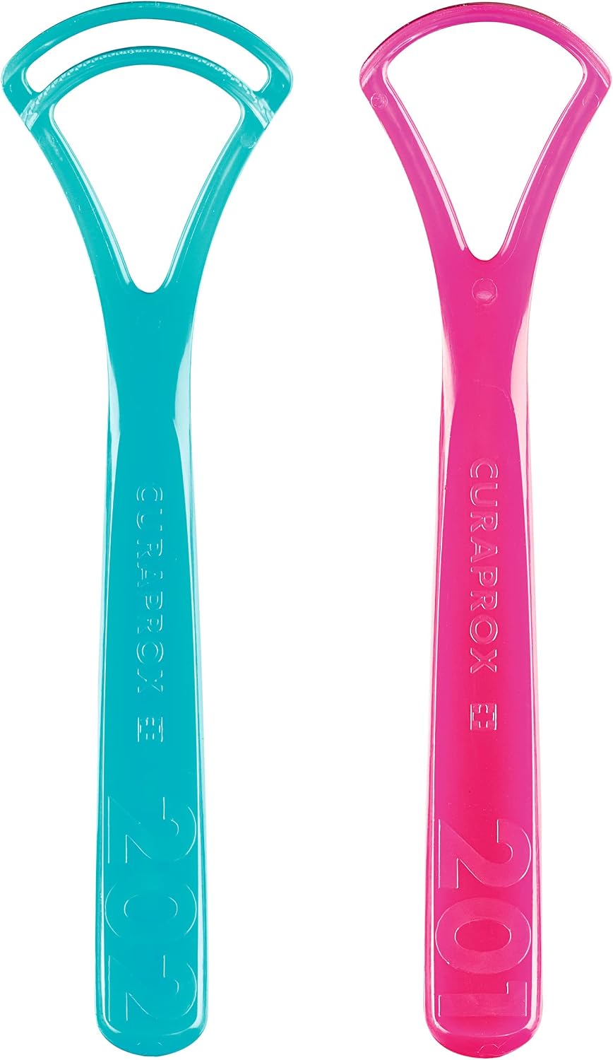 Curaprox CTC 203 Gratte-Langue, Couleur Aléatoire, Fabriqué En Suisse
