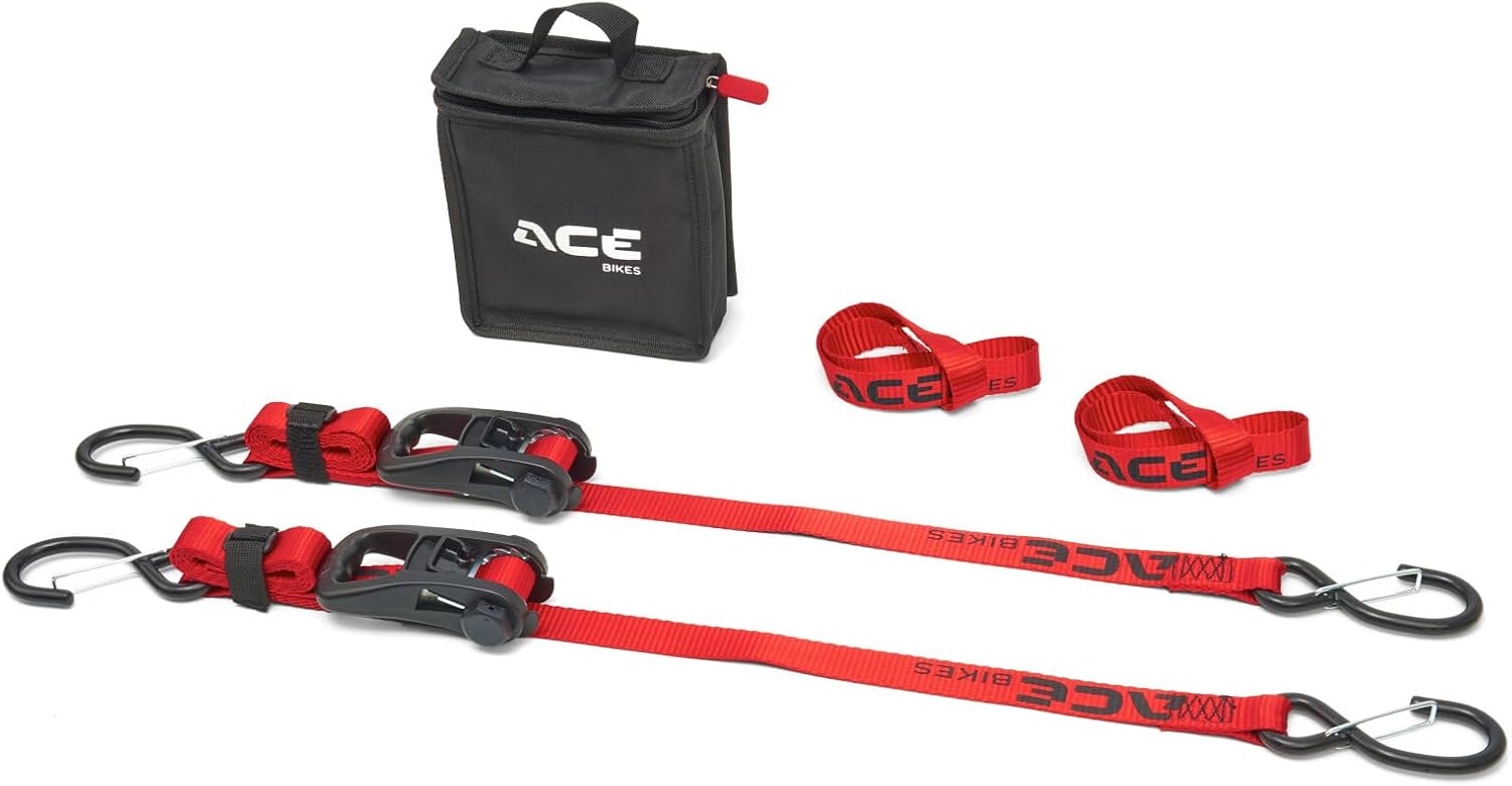 Jeu de sangles à cliquet Acebikes Ratchet Pro pour arrimage moto
