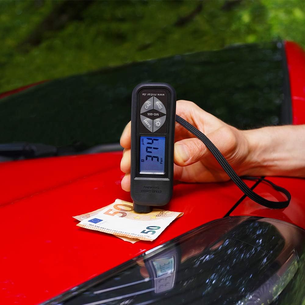 ETARI MD 666 Jauge d'épaisseur de Peinture Testeur d’épaisseur de Peinture pour