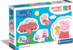 Clementoni | Peppa Pig – My First Puzzles pour Enfants 2 Ans+ | 4 Puzzles