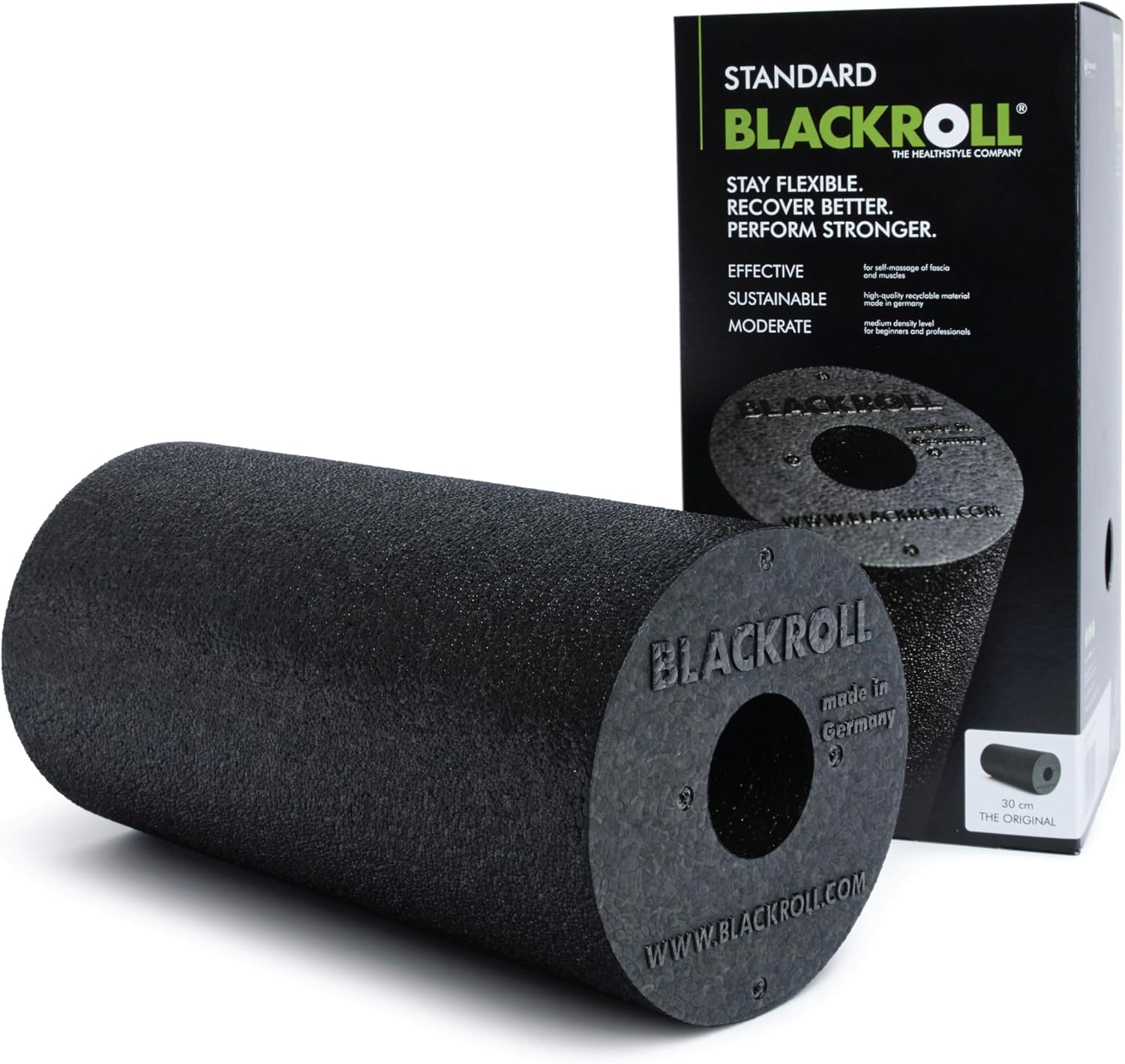 BLACKROLL STANDARD (30 x 15 cm) | Rouleau de massage et d’automassage original pour