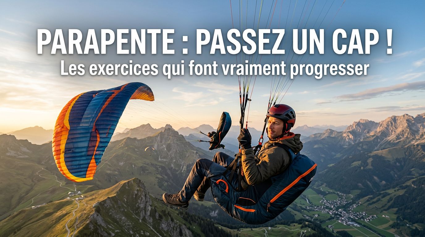 Exercices pour apprendre le parapente et progresser