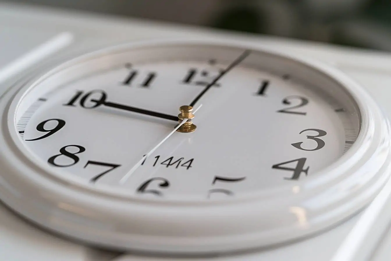 Que représente l’heure 14h04 ?
